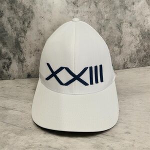 G/FORE White with blue XXIII Embroidered Golf Cap Adjustable Hat Unisex